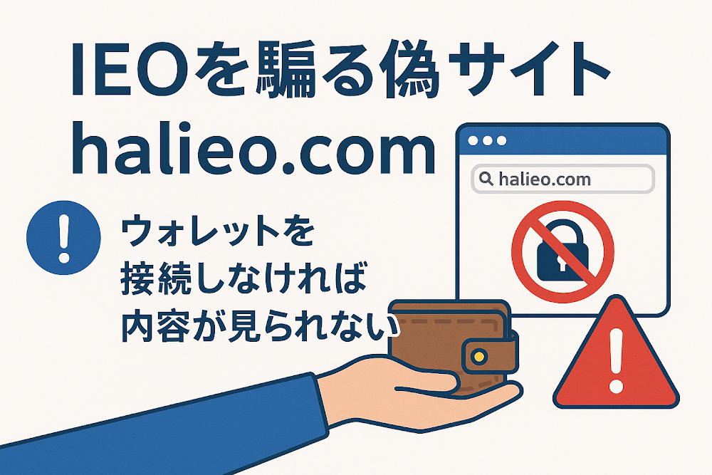 IEOを騙る偽サイト「halieo.com」はウォレットを接続しなければ内容が見られない