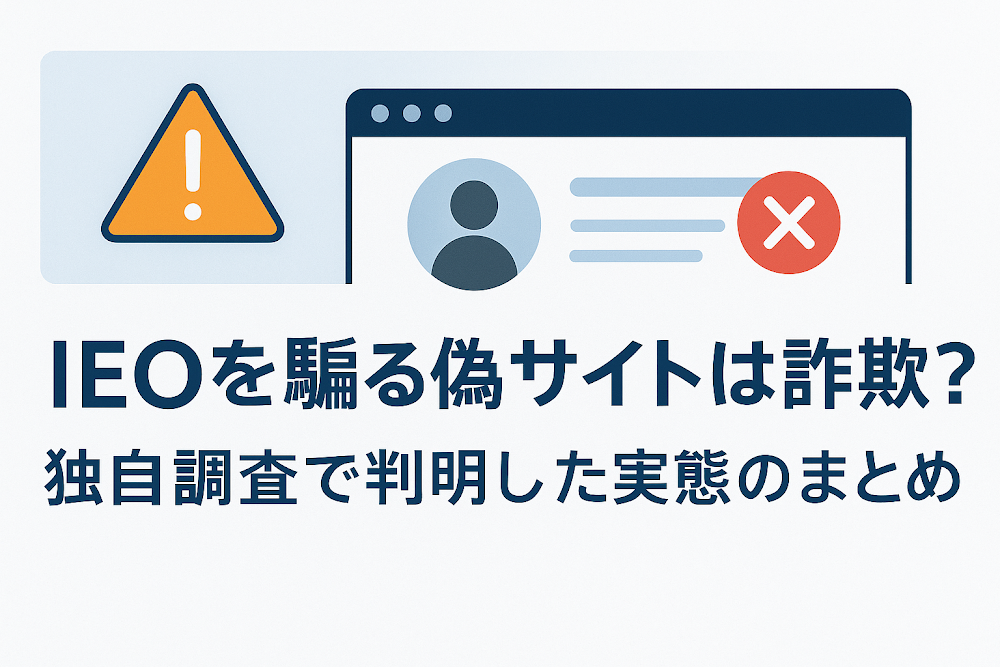 IEOを騙る偽サイトは詐欺?独自調査で判明した実態のまとめ