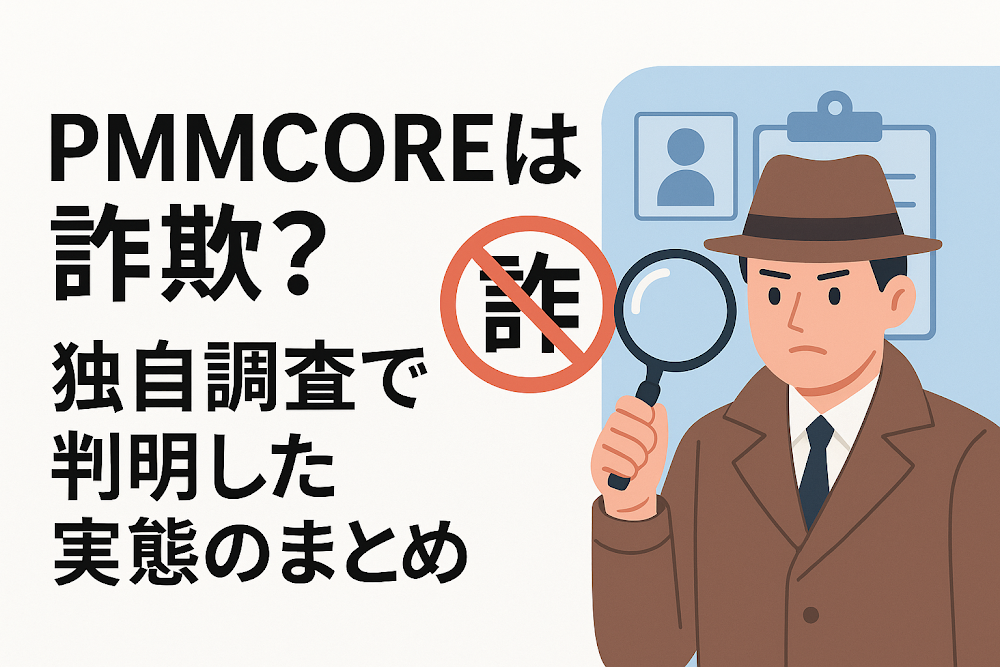 PMMCOREは詐欺?独自調査で判明した実態のまとめ