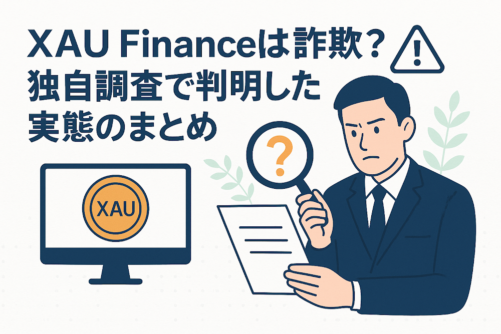 XAU Financeは詐欺?独自調査で判明した実態のまとめ