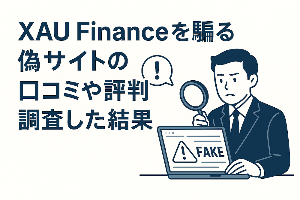 XAU Financeを騙る偽サイトの口コミや評判を調査した結果