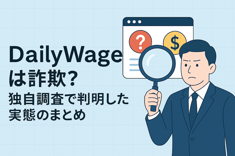 DailyWageは詐欺?独自調査で判明した実態のまとめ