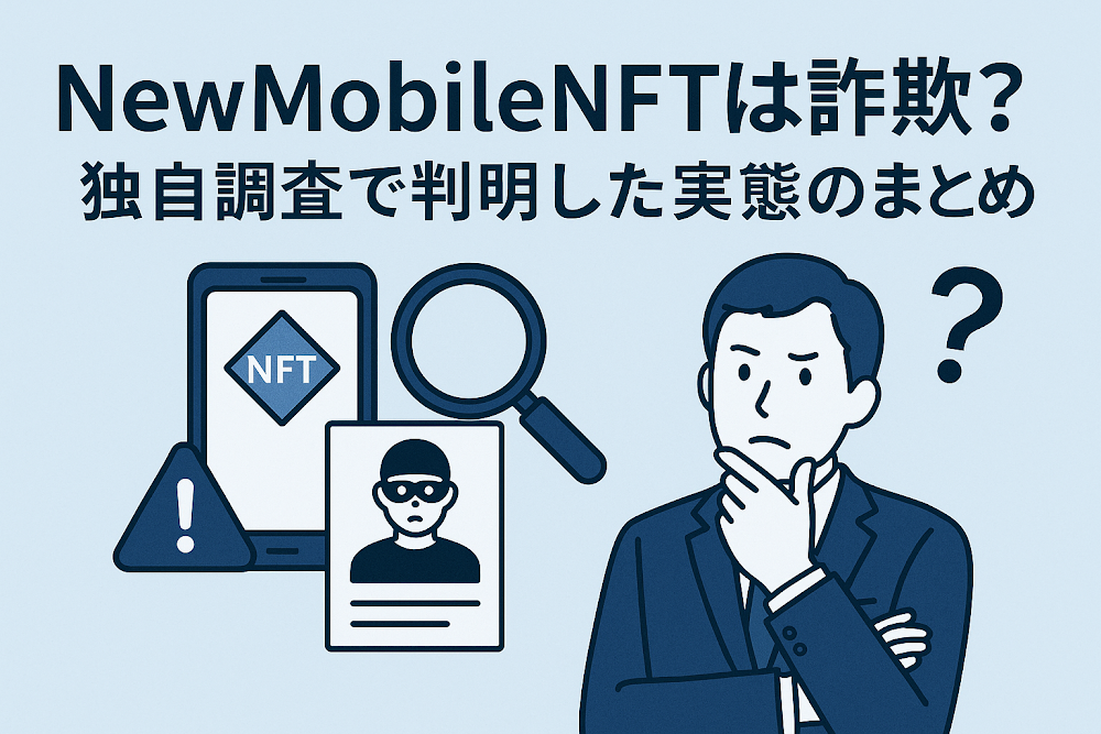 NewMobileNFTは詐欺?独自調査で判明した実態のまとめ