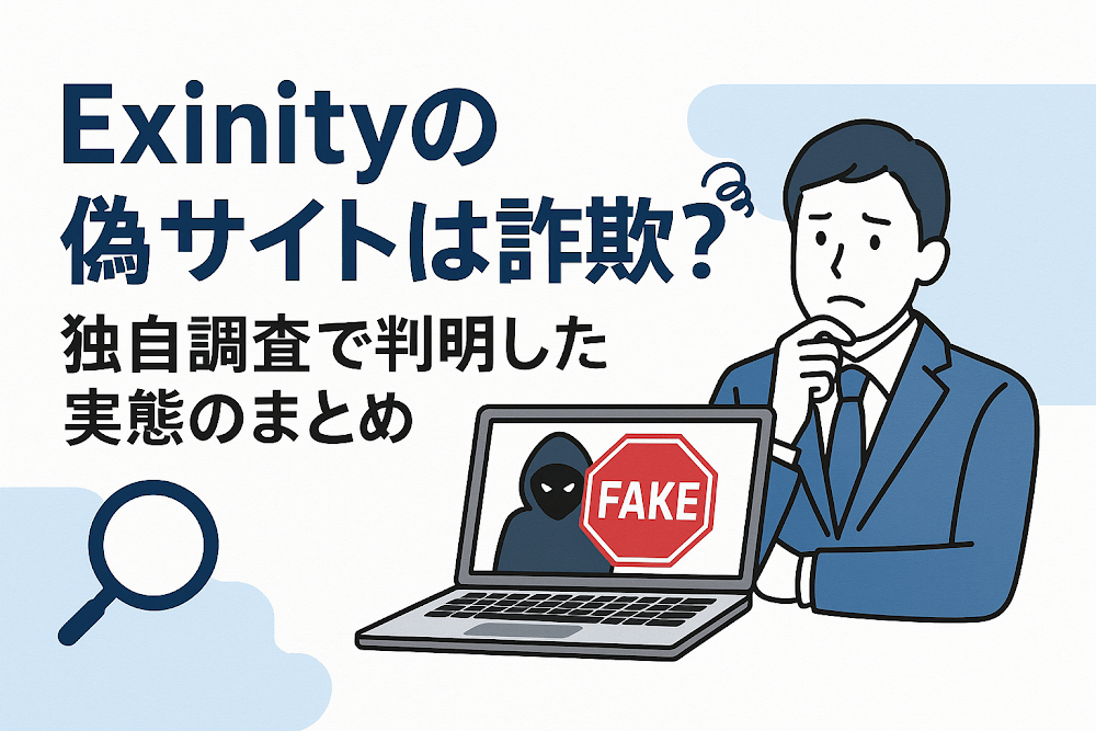 Exinityの偽サイトは詐欺?独自調査で判明した実態のまとめ