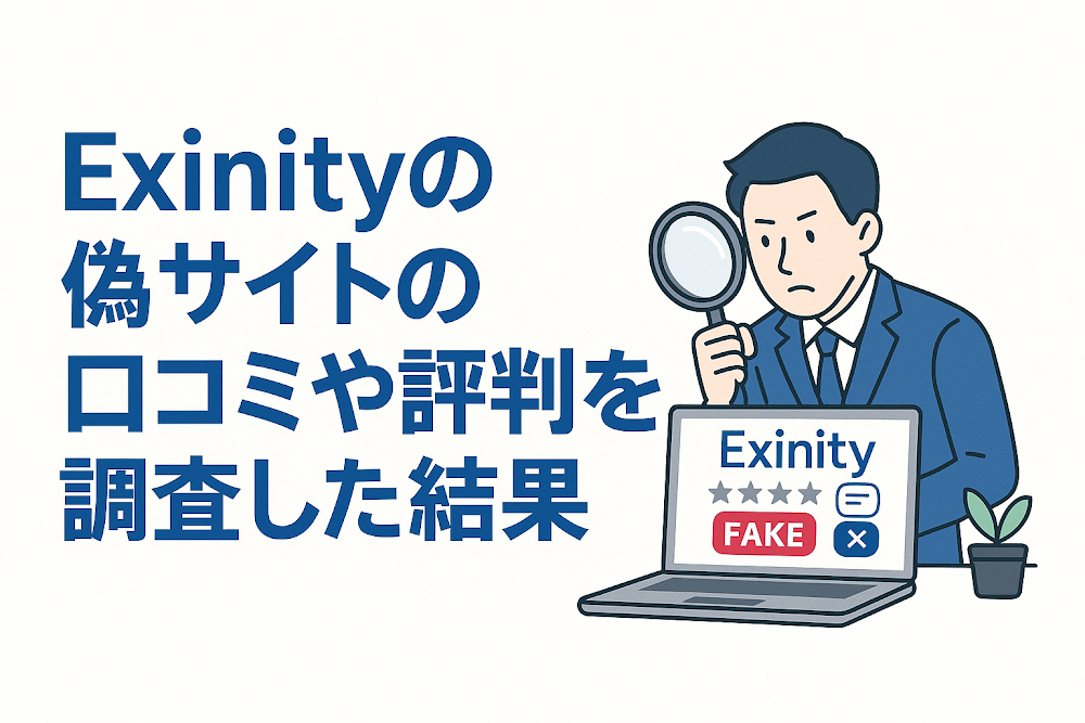 Exinityの偽サイトの口コミや評判を調査した結果