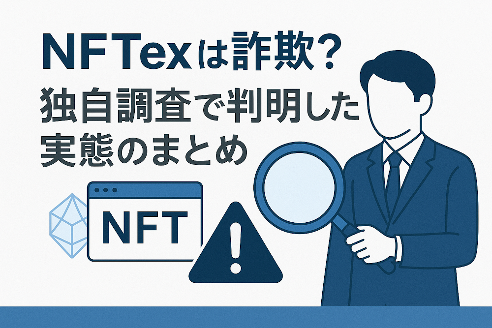 NFTex(nftex.cc)は詐欺?独自調査で判明した実態のまとめ