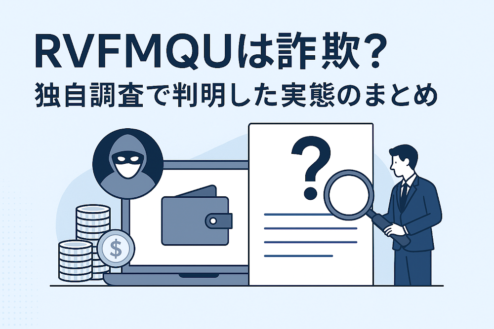 RVFMQUは詐欺?独自調査で判明した実態のまとめ