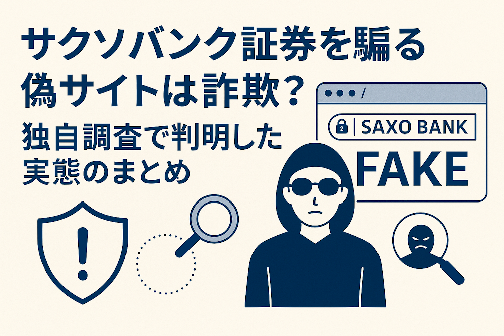 サクソバンク証券を騙る偽サイトは詐欺?独自調査で判明した実態のまとめ