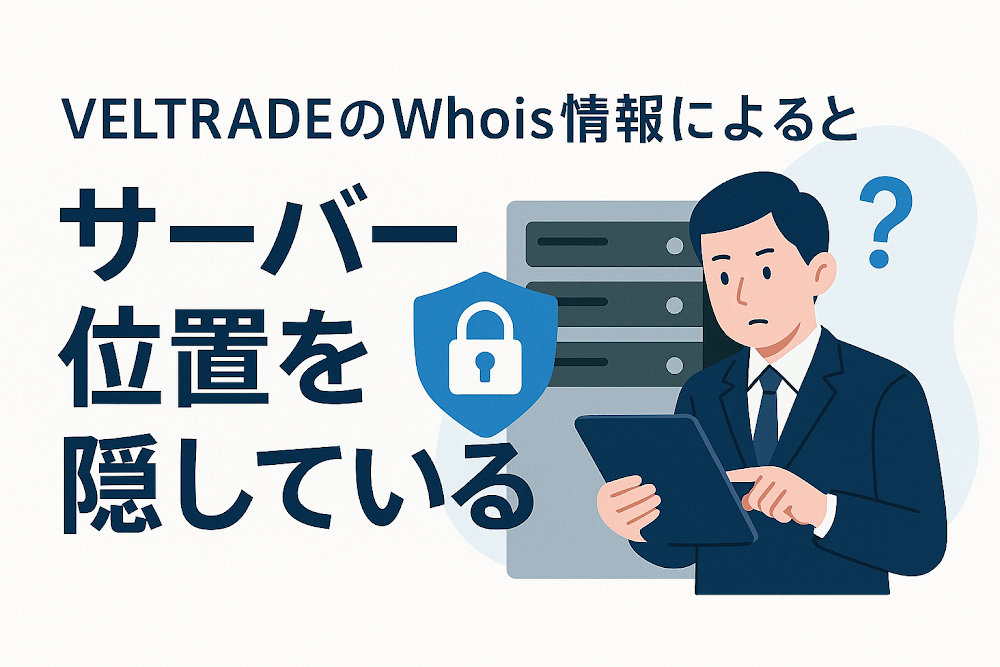 VELTRADE(veltrade.ke)のWhois情報によるとサーバー位置を隠している