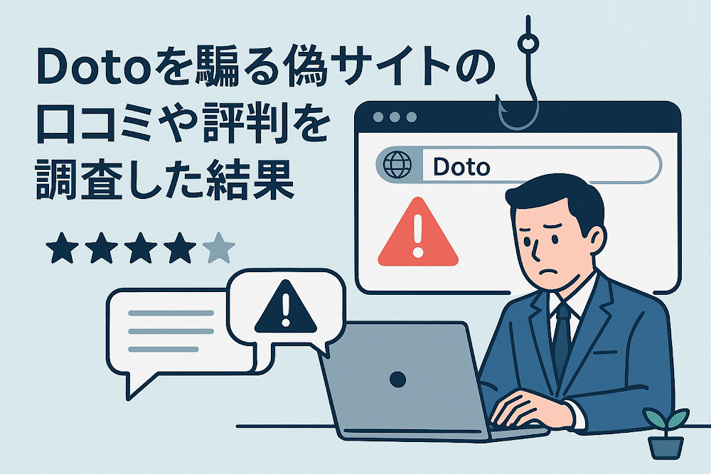 Dotoを騙る偽サイトの口コミや評判を調査した結果