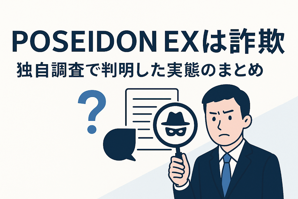 POSEIDON EXは詐欺?独自調査で判明した実態のまとめ