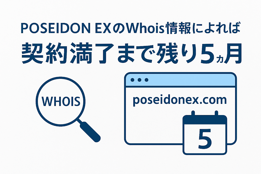 POSEIDON EXのWhois情報によれば契約満了まで残り5ヶ月