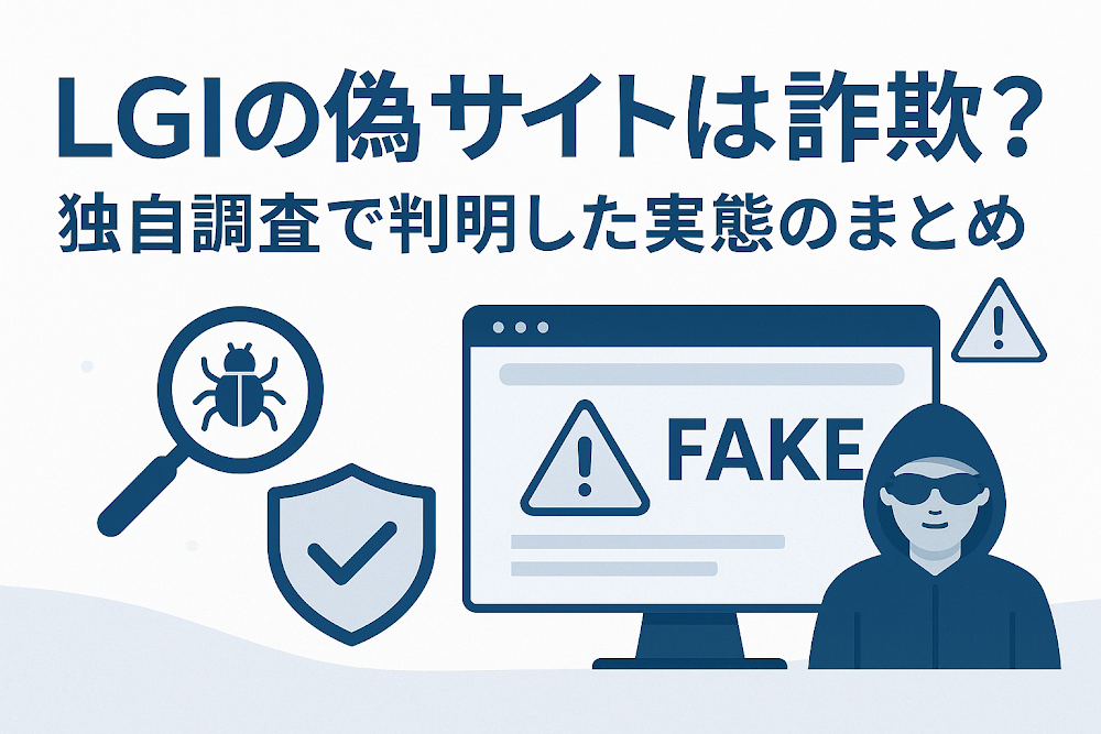 LGIの偽サイト(lgiskk.com)は詐欺?独自調査で判明した実態のまとめ