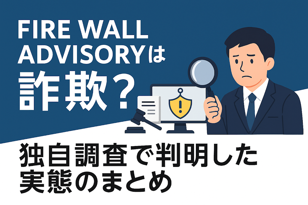 FIRE WALL ADVISORY(firewalladvisory.ai)は詐欺?独自調査で判明した実態のまとめ