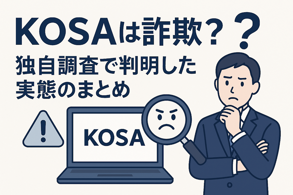 KOSA（kosa-tech.com）は詐欺？独自調査で判明した実態のまとめ