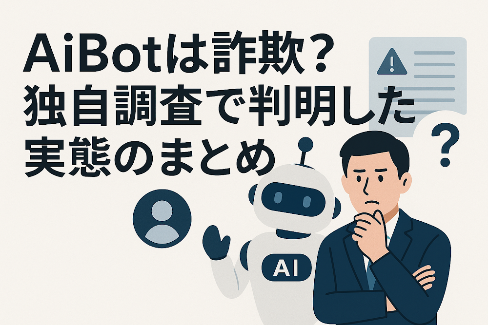 AiBot(bitradex.ai)は詐欺?独自調査で判明した実態のまとめ