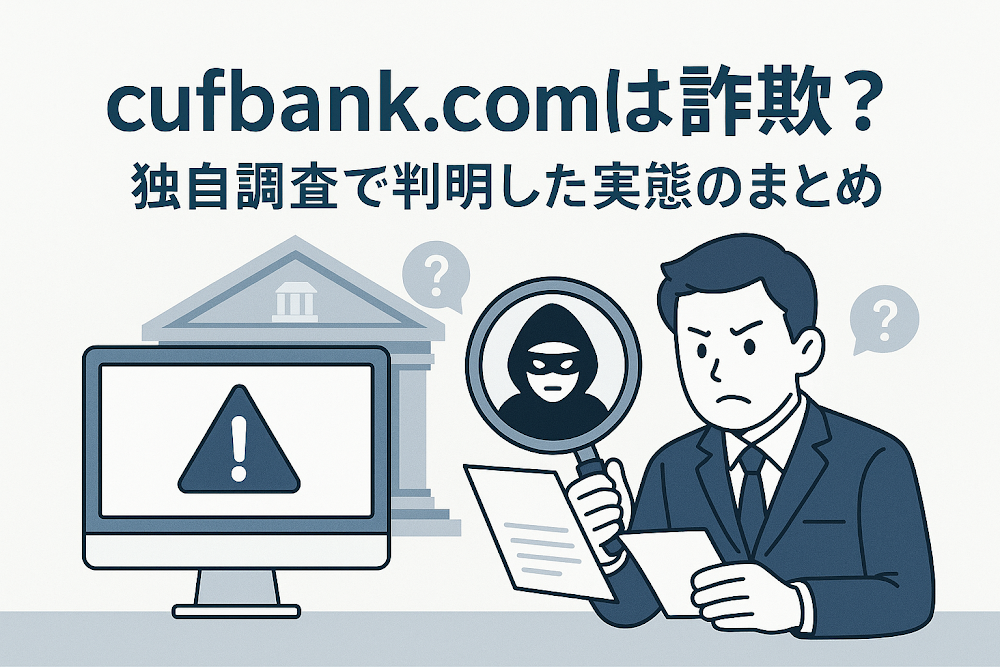 cufbank.comは詐欺?独自調査で判明した実態のまとめ