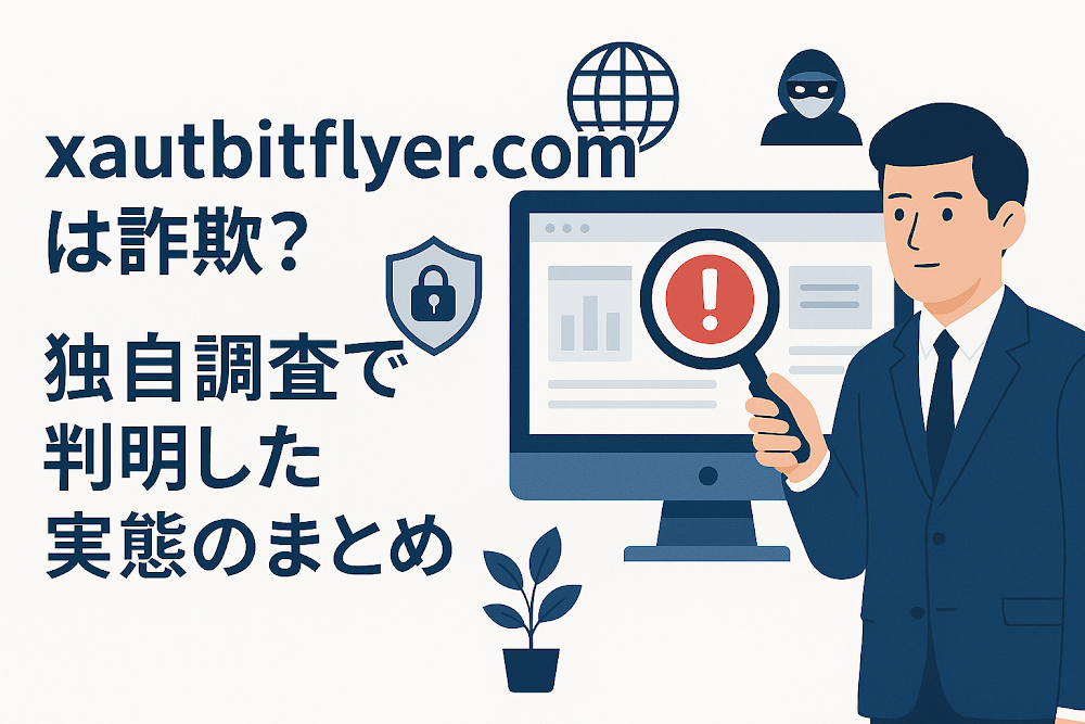 xautbitflyer.comは詐欺?独自調査で判明した実態のまとめ