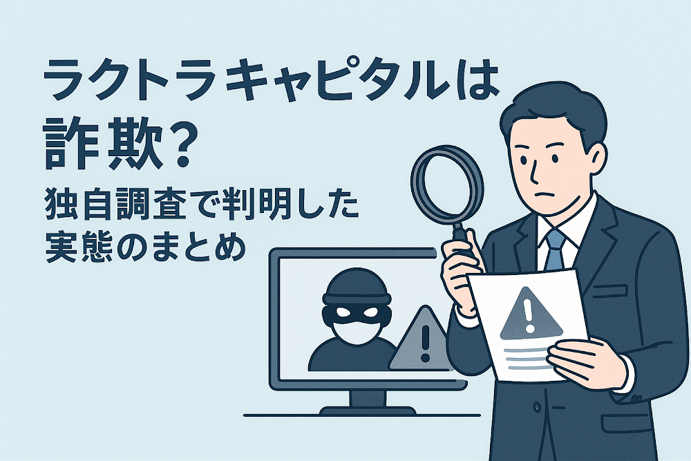 Rakutora Kyapitaruは詐欺?独自調査で判明した実態のまとめ