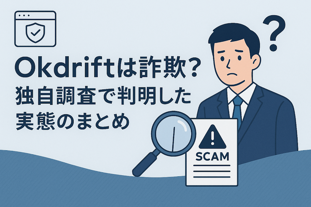Okdriftは詐欺？独自調査で判明した実態のまとめ