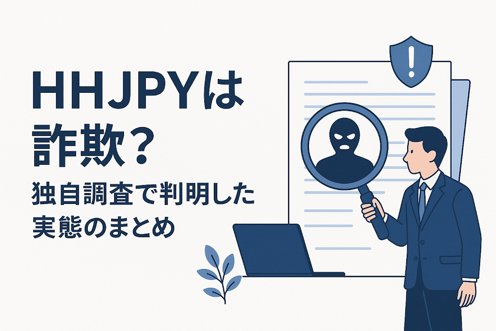 HHJPYは詐欺?独自調査で判明した実態のまとめ