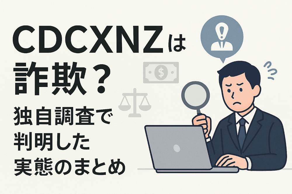 CDCXNZは詐欺?独自調査で判明した実態のまとめ