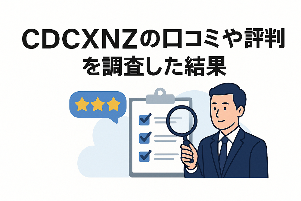 CDCXNZの口コミや評判を調査した結果
