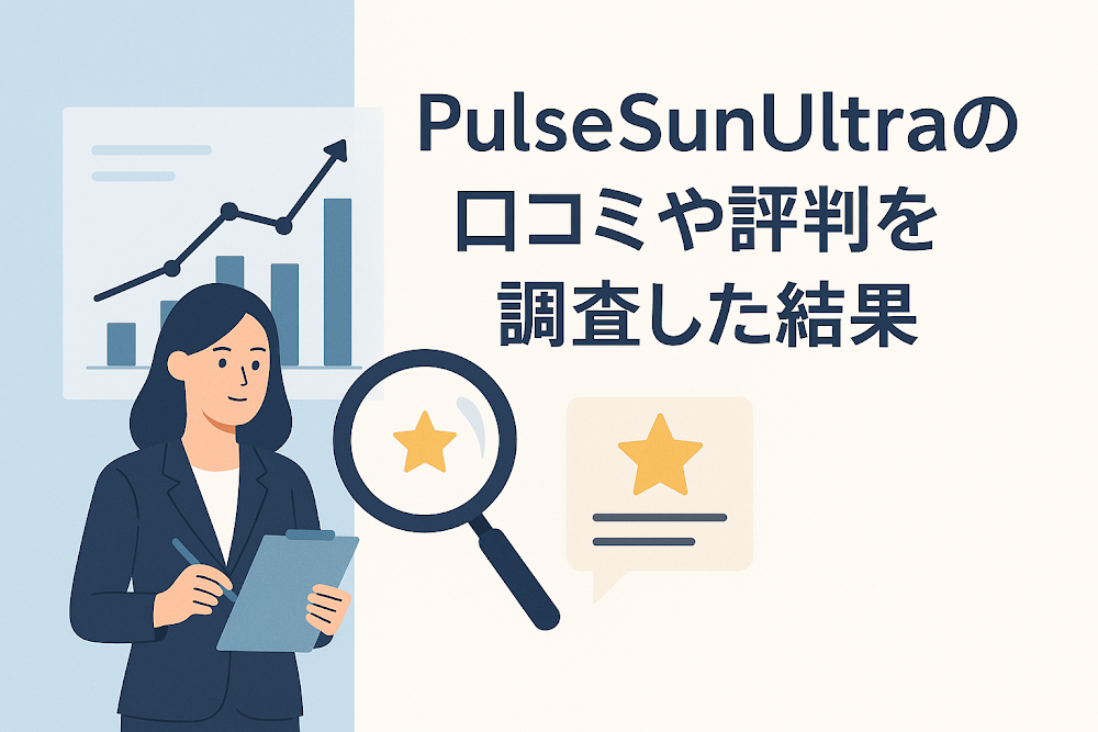 PulseSunUltraの口コミや評判を調査した結果
