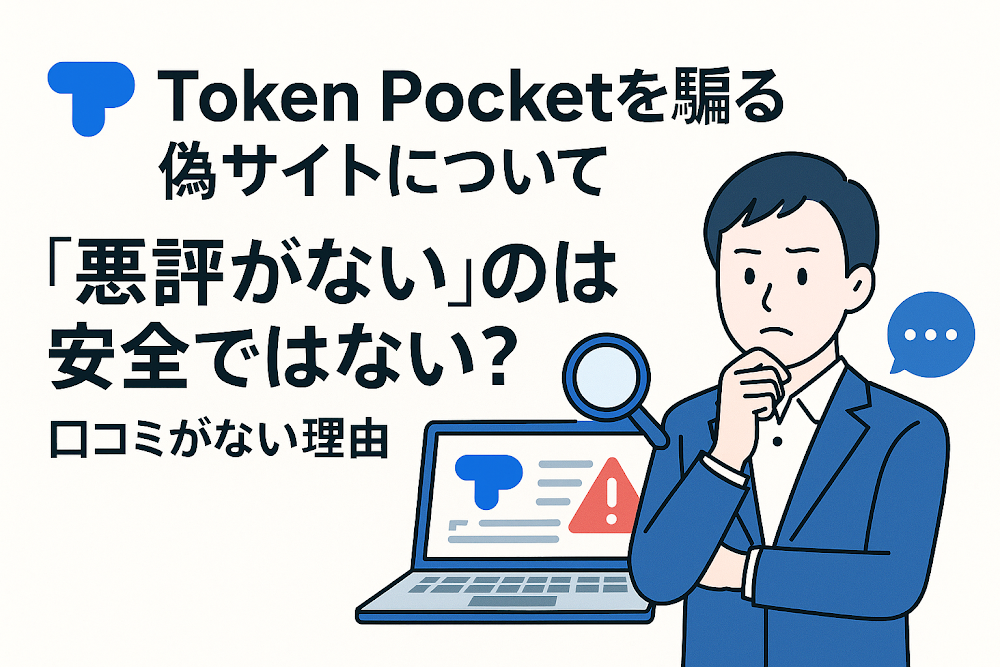 Token Pocketを騙る偽サイトについて「悪評がない」のは安全ではない？口コミがない理由