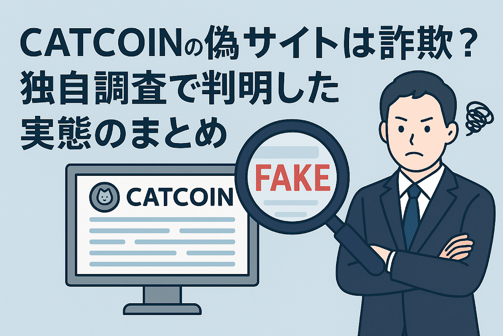 CATCOINの偽サイトは詐欺?独自調査で判明した実態のまとめ