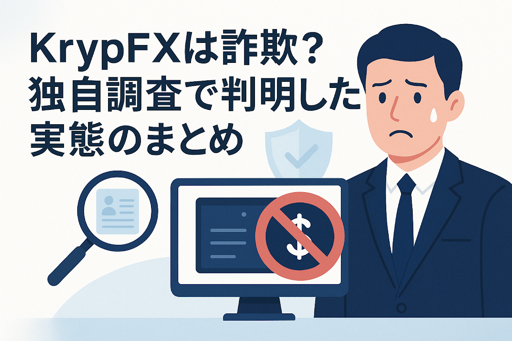KrypFXは詐欺?独自調査で判明した実態のまとめ