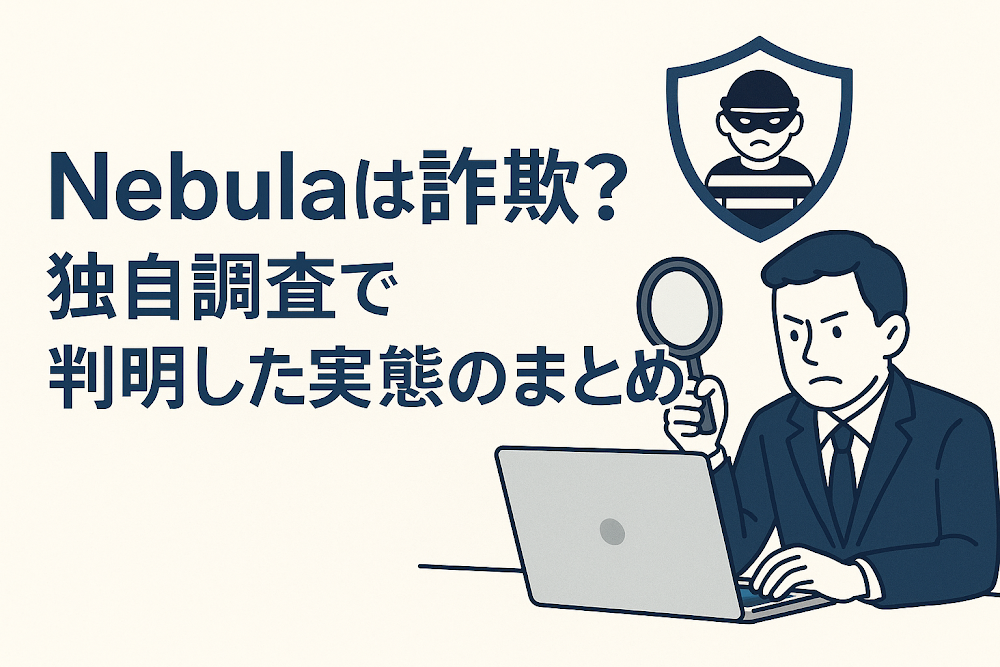 Nebulaは詐欺?独自調査で判明した実態のまとめ