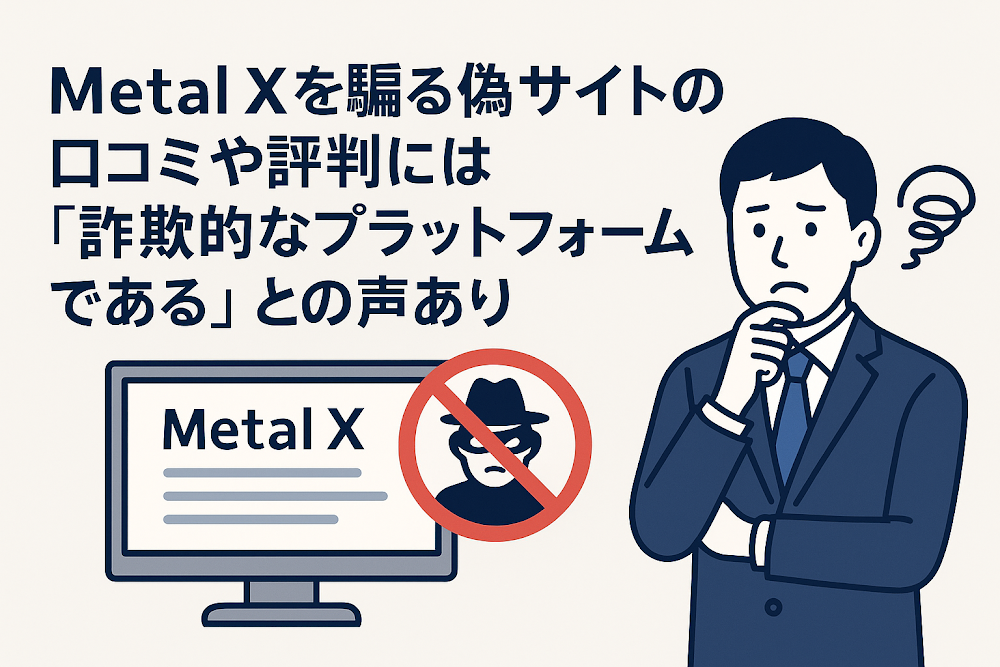 Metal Xを騙る偽サイトの口コミや評判には「詐欺的なプラットフォームである」との声あり