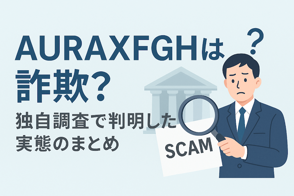 AURAXFGHは詐欺?独自調査で判明した実態のまとめ
