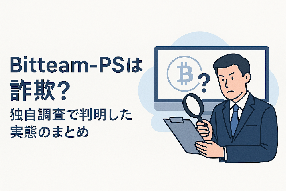 Bitteam-PSは詐欺?独自調査で判明した実態のまとめ