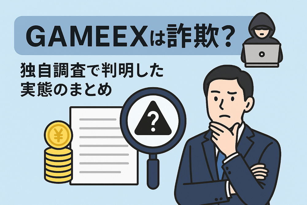 GAMEEXは詐欺?独自調査で判明した実態のまとめ