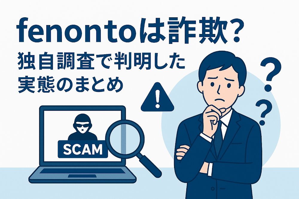 fenontoは詐欺?独自調査で判明した実態のまとめ