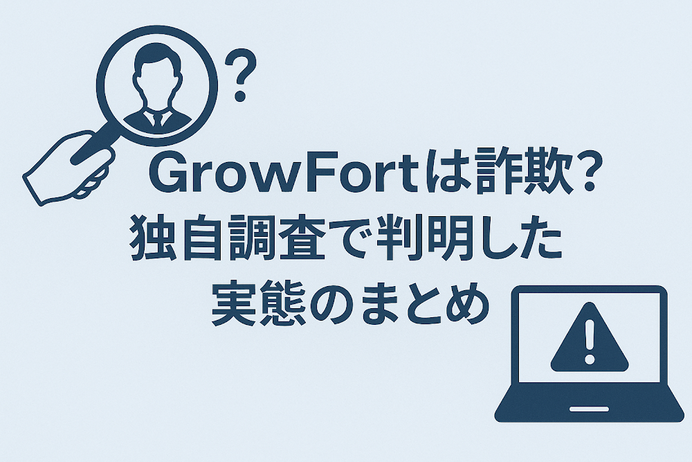 GrowFortは詐欺？独自調査で判明した実態のまとめ