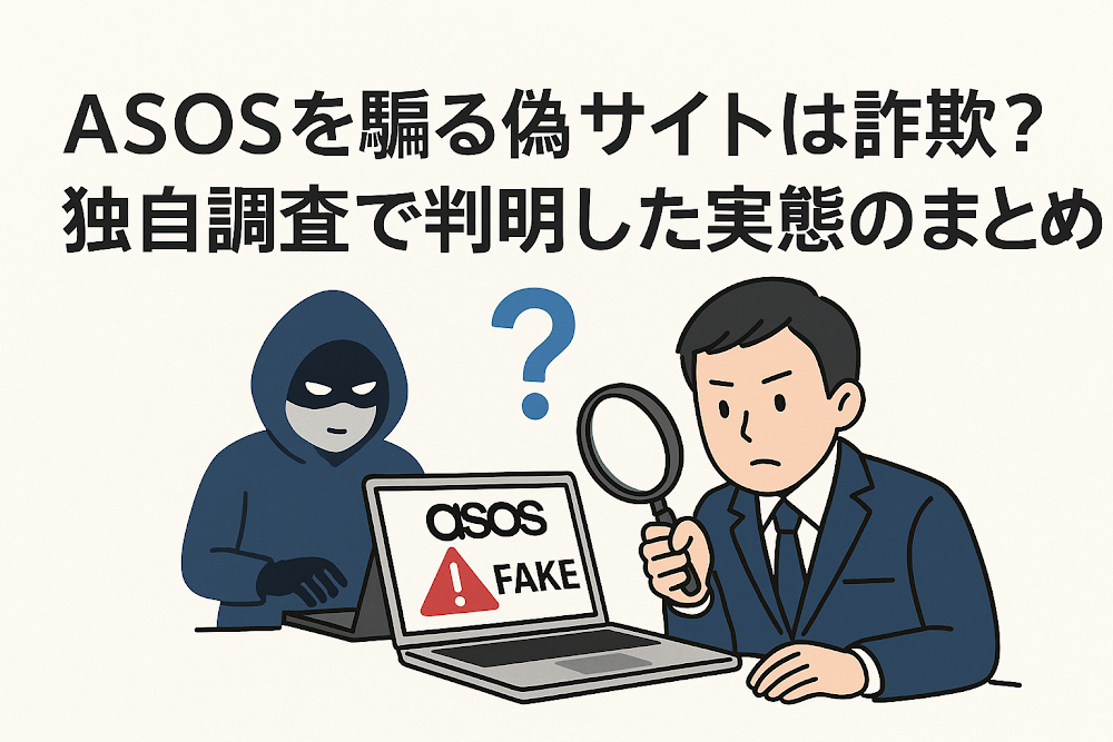 ASOSを騙る偽サイトは詐欺？独自調査で判明した実態のまとめ