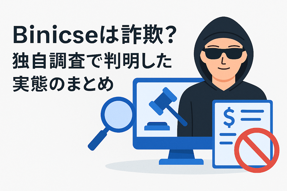 Binicseは詐欺?独自調査で判明した実態のまとめ