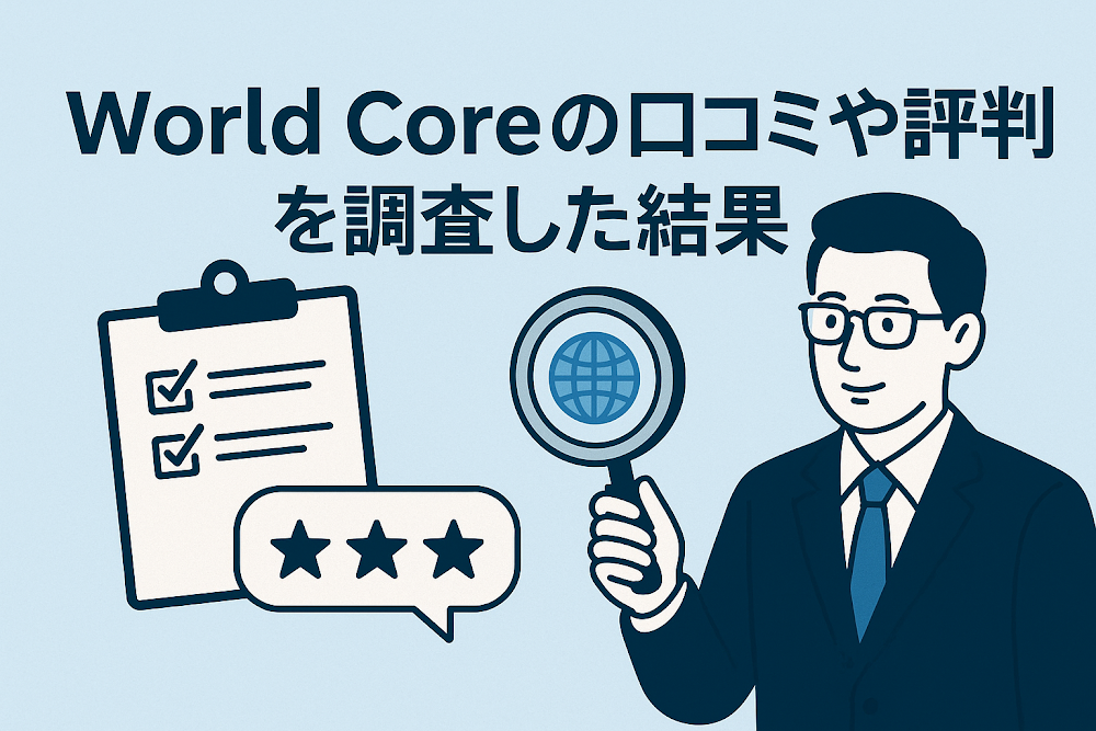 World Coreの口コミや評判を調査した結果