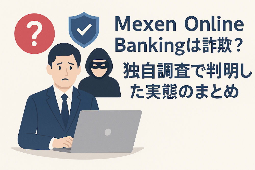 Mexen Online Bankingは詐欺?独自調査で判明した実態のまとめ
