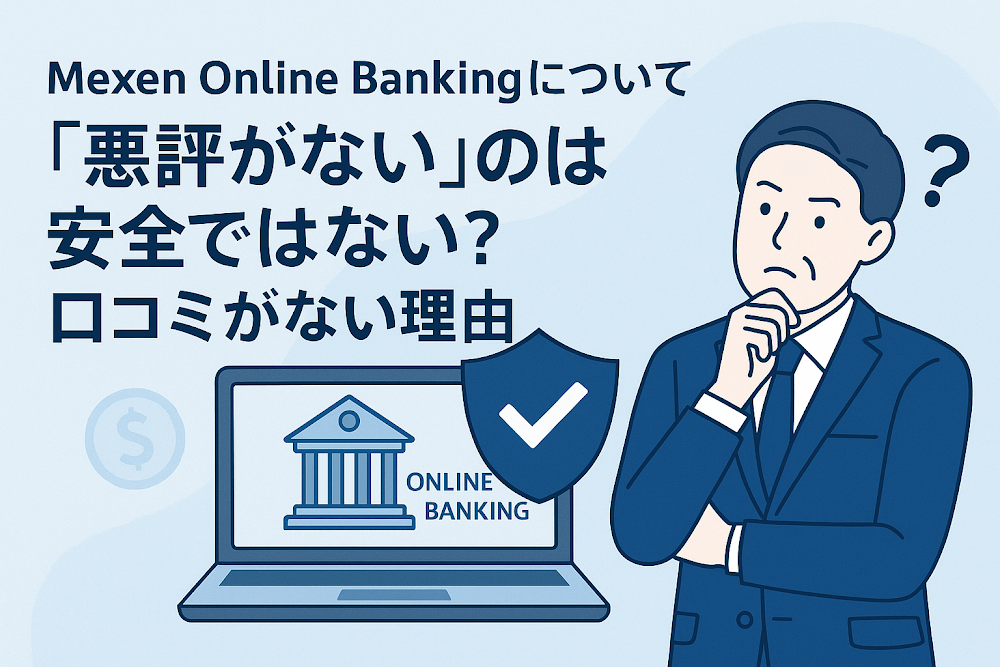 Mexen Online Bankingについて「悪評がない」のは安全ではない?口コミがない理由
