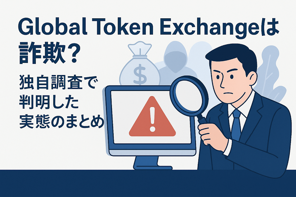 Global Token Exchangeは詐欺?独自調査で判明した実態のまとめ