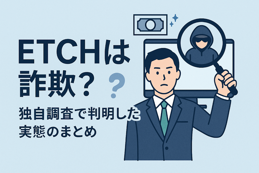 ETCHは詐欺？独自調査で判明した実態のまとめ