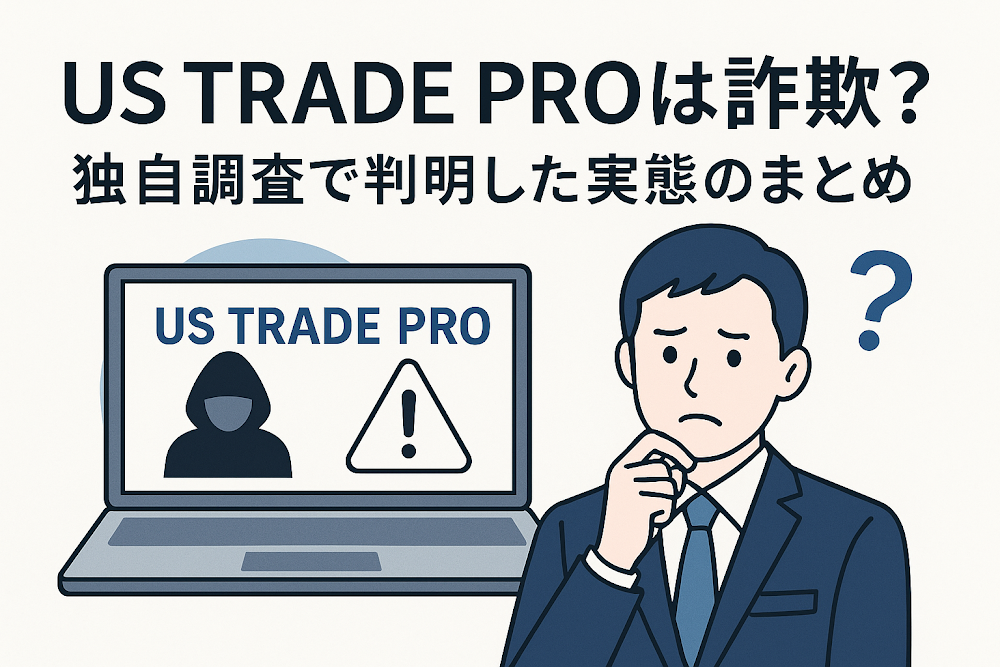 US TRADE PROは詐欺?独自調査で判明した実態のまとめ