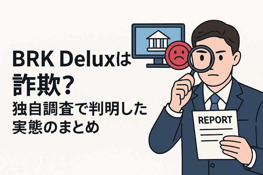 BRK Deluxは詐欺？独自調査で判明した実態のまとめ