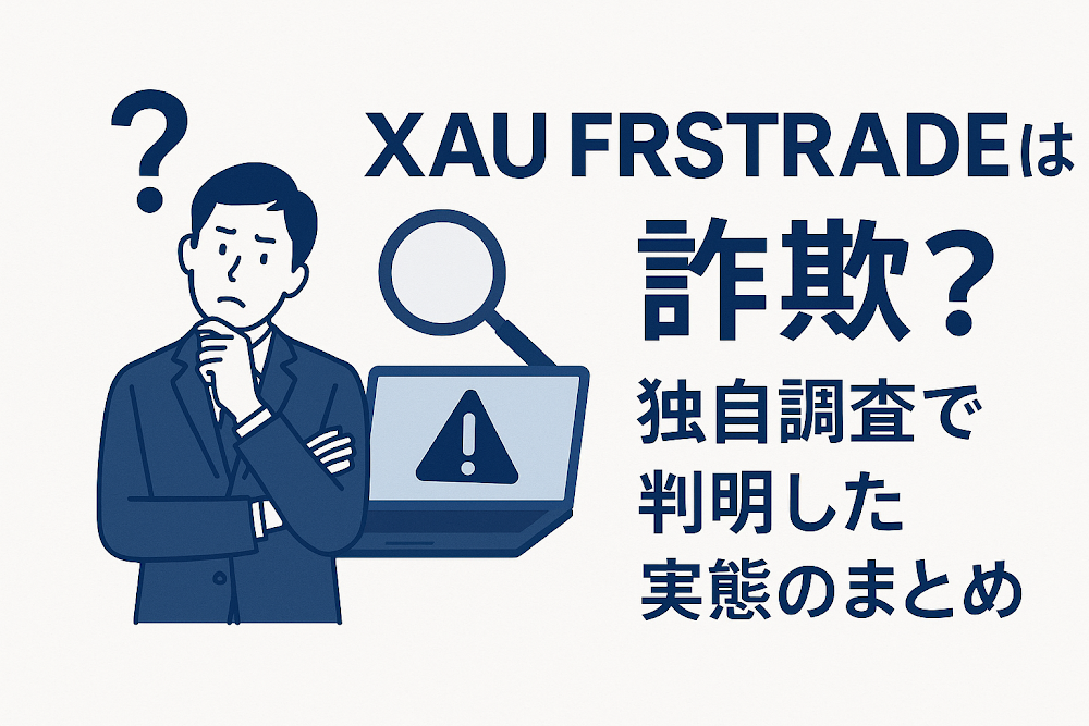 XAU FIRSTRADEは詐欺?独自調査で判明した実態のまとめ