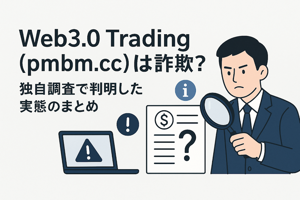 Web3.0 Trading（pmbm.cc）は詐欺？独自調査で判明した実態のまとめ