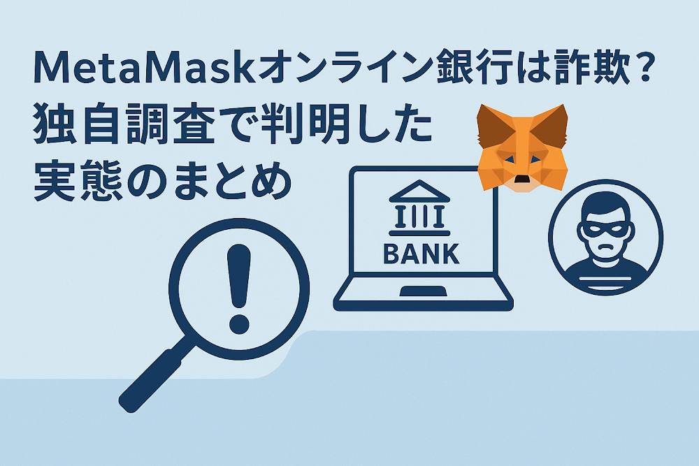 MetaMaskオンライン銀行は詐欺?独自調査で判明した実態のまとめ